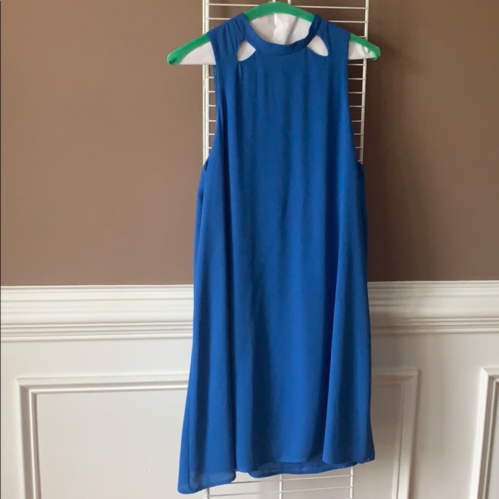 Blue Chiffon Dress